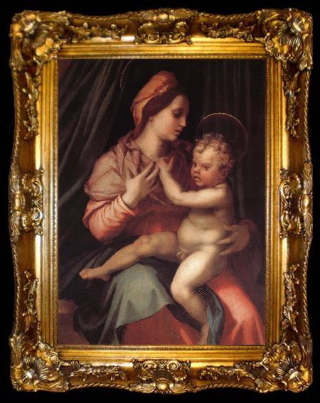 framed  Andrea del Sarto Virgin Mary and her son, ta009-2